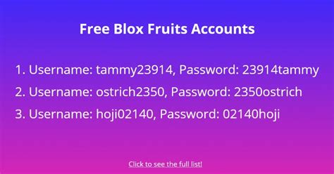 alua free accounts|51+ Blox Fruit Free Accounts With Max